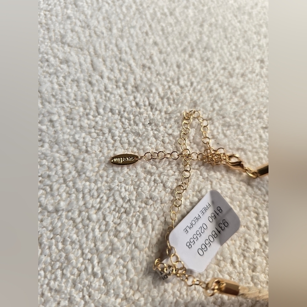 NWT! Free People × Serafina, Sara Choker, Light Neutral, $38 - Picture 6 of 7